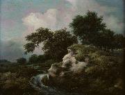 Jacob Isaacksz. van Ruisdael Landscape with Dune and Small Waterfall Germany oil painting artist